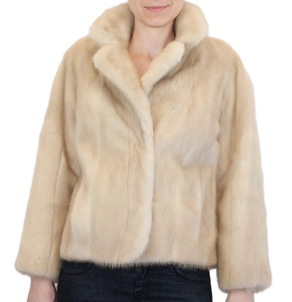 Vintage Dark Tourmaline Mink Fur Jacket -S/M | Brand New Lining!