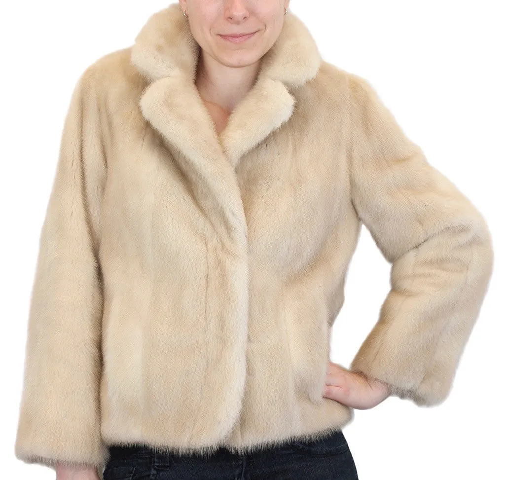 Vintage Dark Tourmaline Mink Fur Jacket -S/M | Brand New Lining!