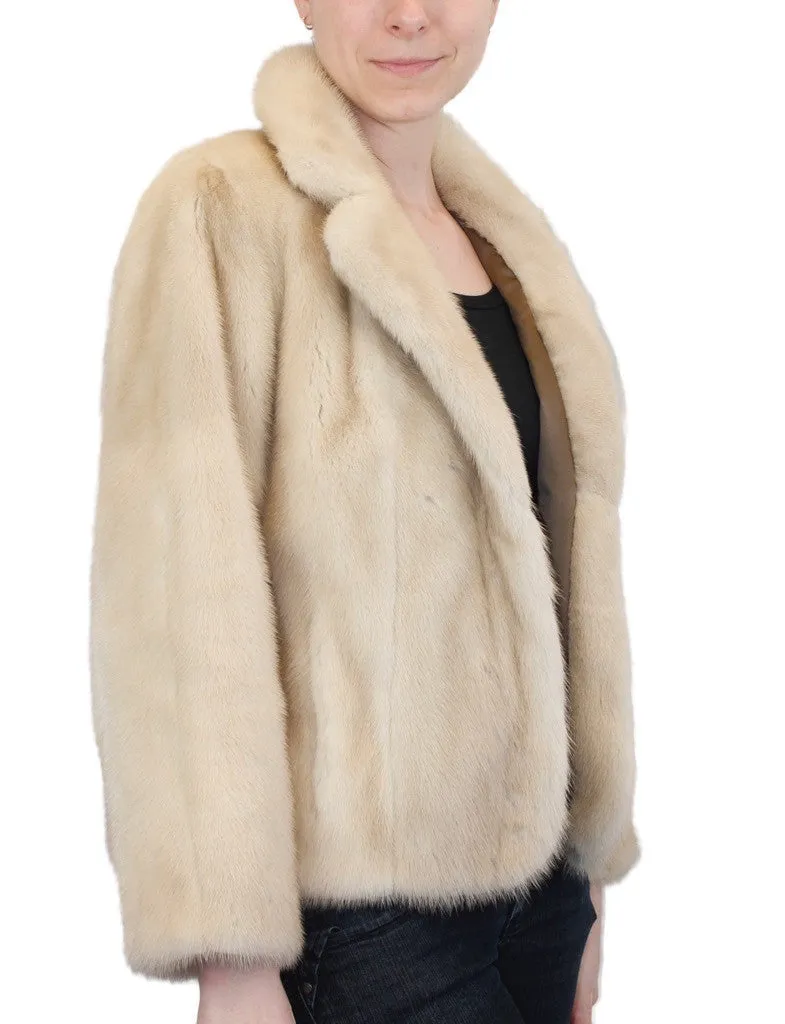 Vintage Dark Tourmaline Mink Fur Jacket -S/M | Brand New Lining!