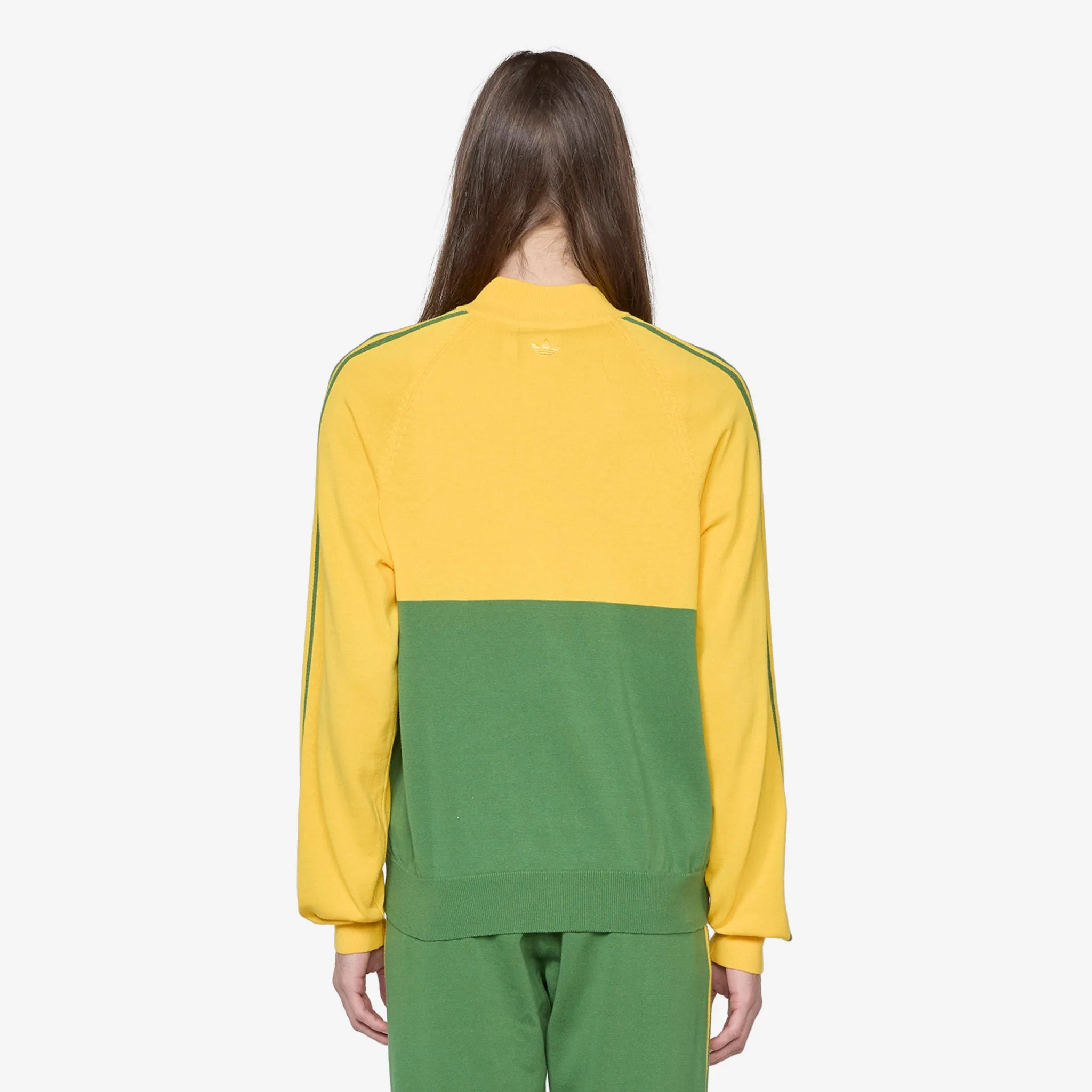 Wales Bonner x Knit Track Top Bold Gold | Crew Green