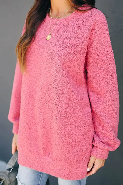 Warming Up Fluffy Long Sleeve Top - 2 Colors