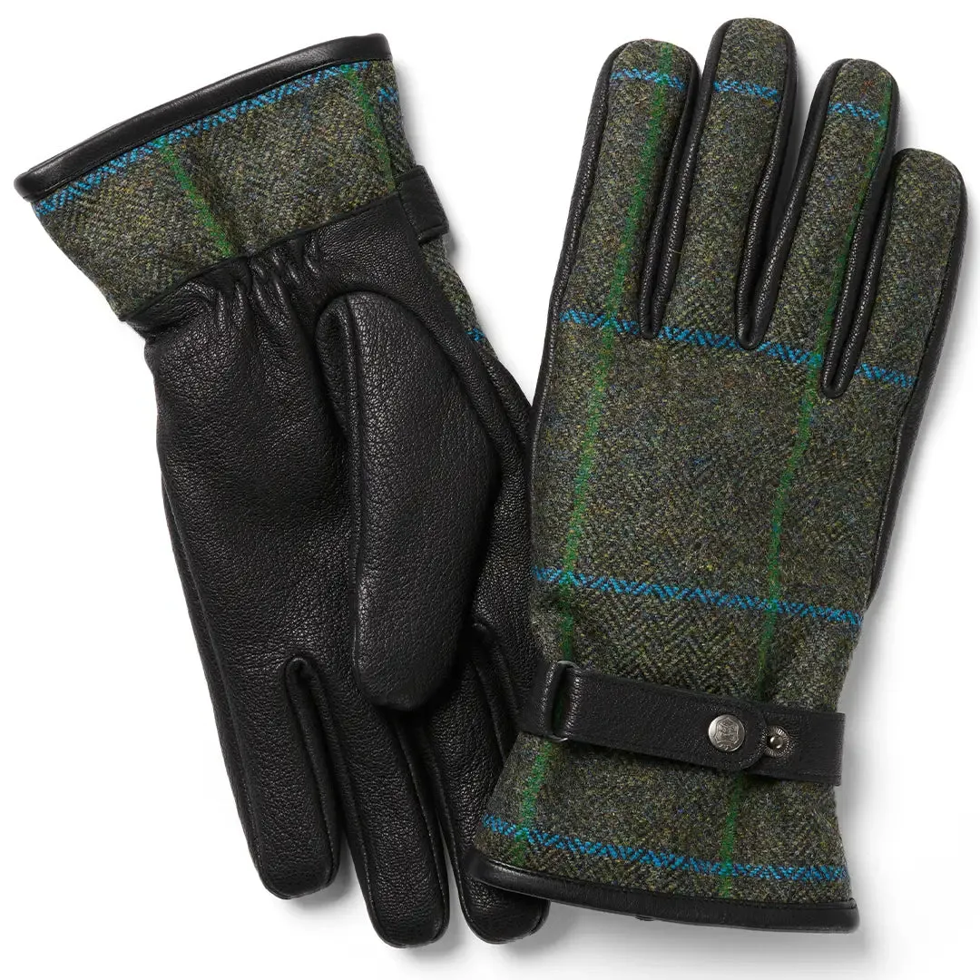 Waterproof Tweed & Leather Gloves - 487 by Failsworth