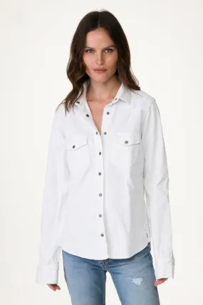 White  Western Corduroy Shirt.