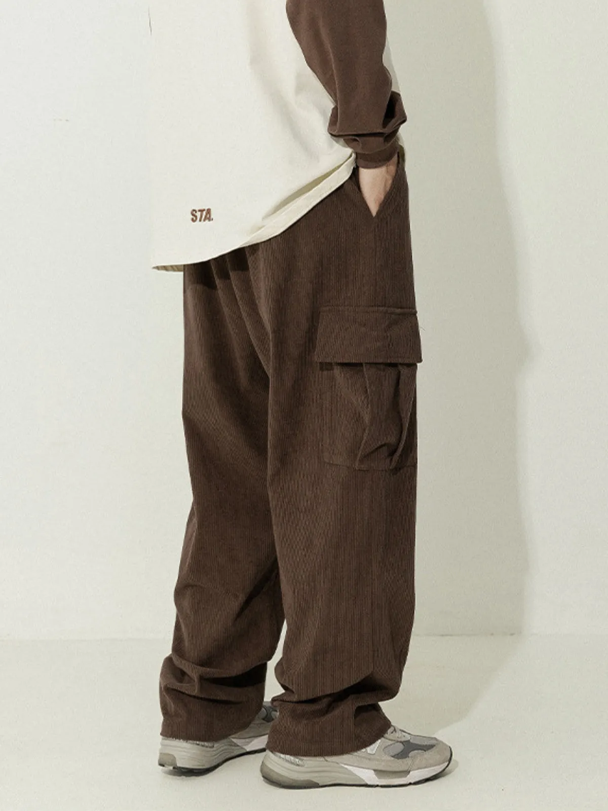 WLS Retro Japanese Corduroy Cargo Pants