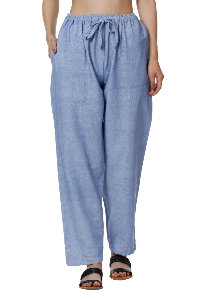 Women's Lounge Pants | Blue | Fits Waist Size 28" to 36"