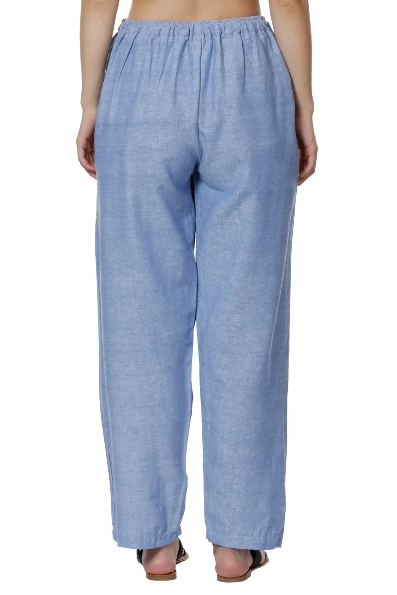 Women's Lounge Pants | Blue | Fits Waist Size 28" to 36"