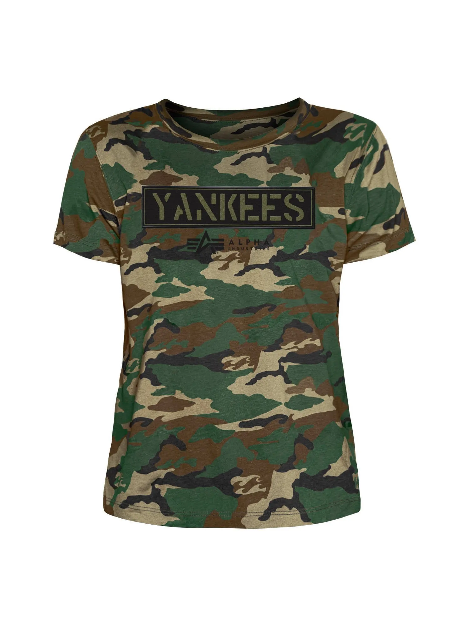 WOMEN'S NEW YORK YANKEES X ALPHA X NEW ERA CAMO T-SHIRT