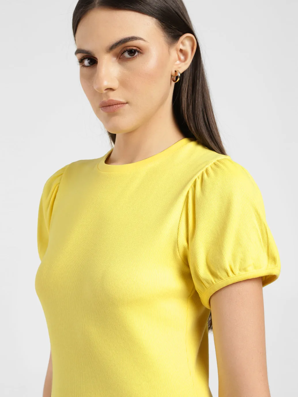 Women's Solid Slim Fit Top