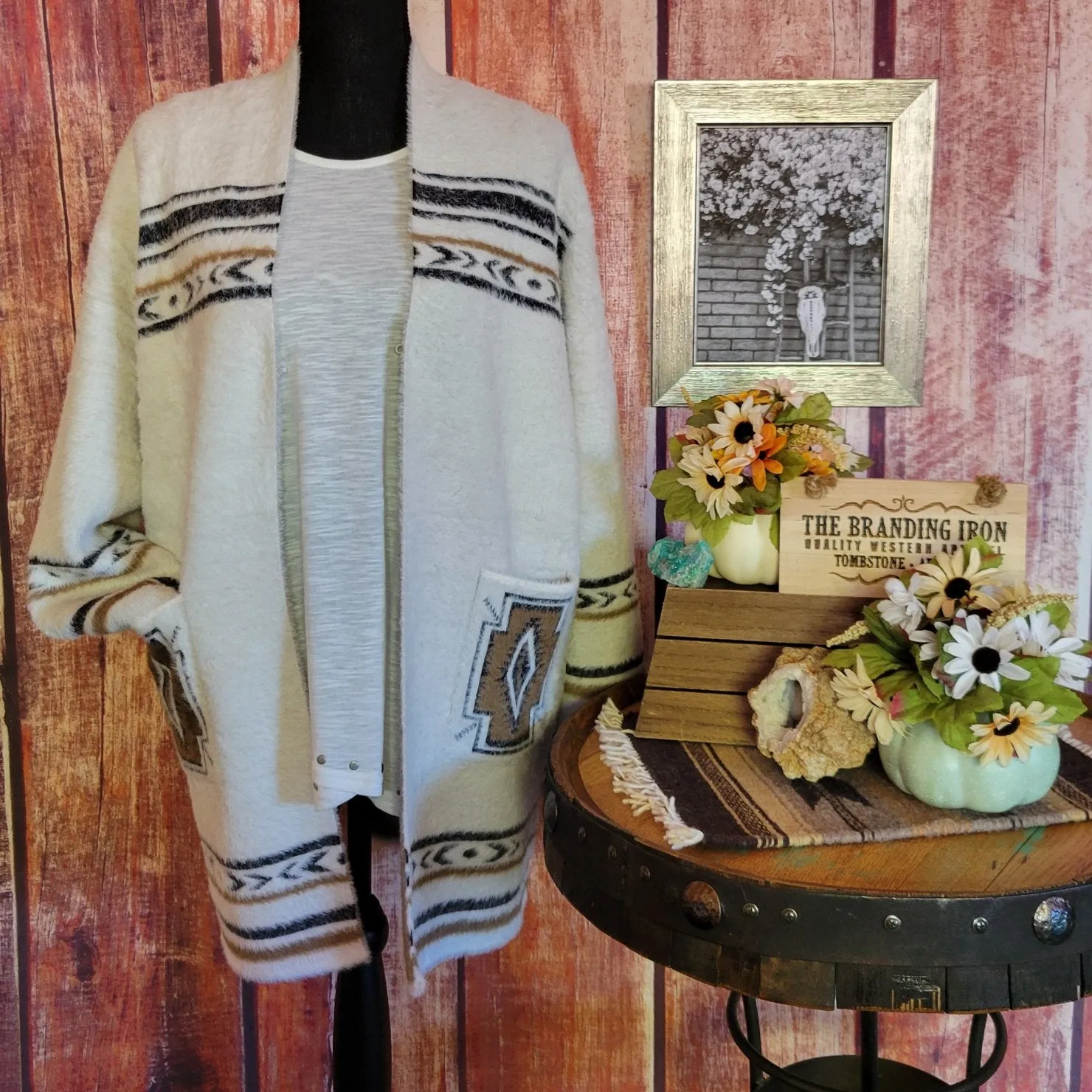 Women's Southwestern Cardigan "Sandy" by Venario Inc.