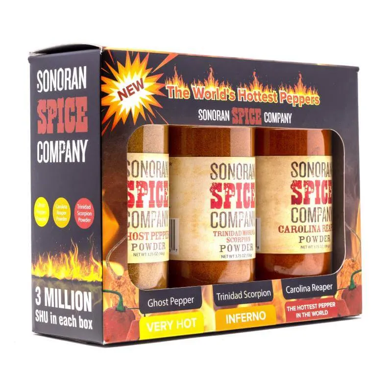 World's Hottest Pepper Powder 3.75 Oz Spice Gift Box