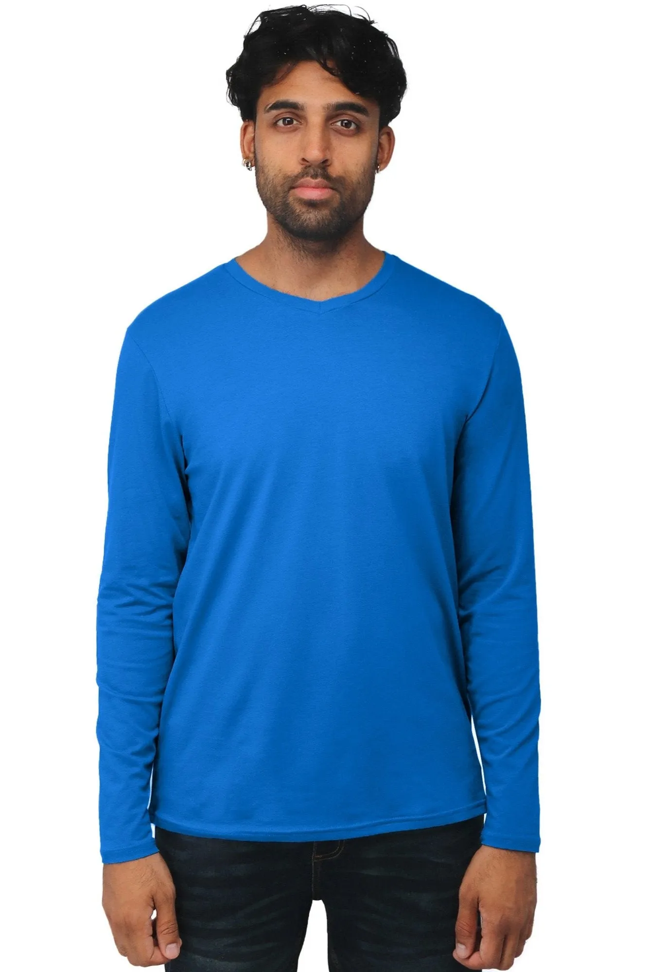 X RAY Men's Classic Long Sleeve V-Neck T-Shirt