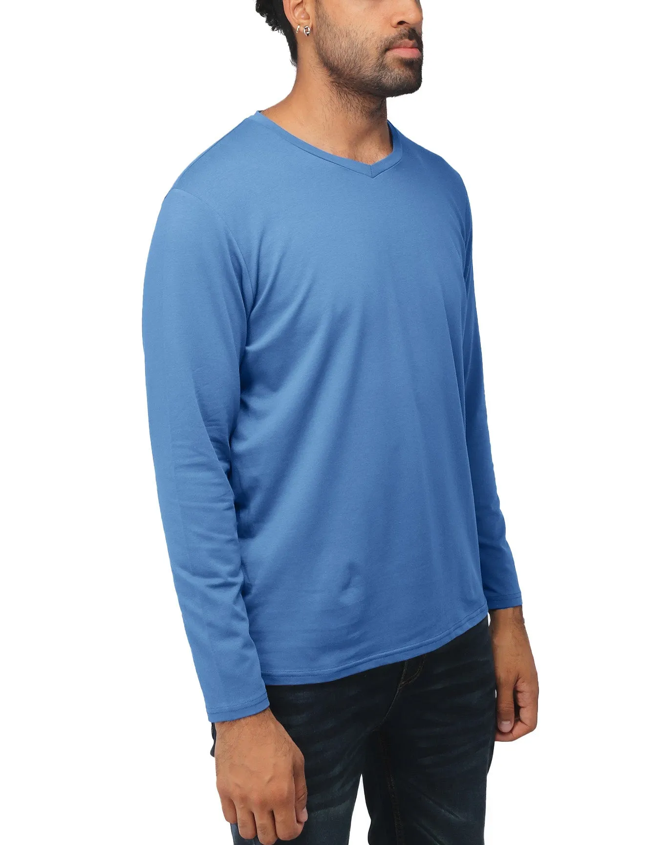 X RAY Men's Classic Long Sleeve V-Neck T-Shirt