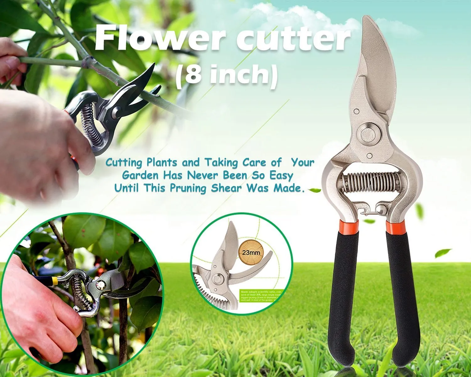 Your Brand Gardening Tools - Gardening Gloves and Flower Cutter/Scissor/Pruners