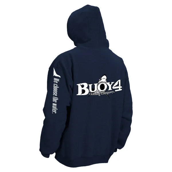 Youth Navy Shark Bite Kids Pullover