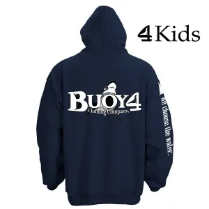 Youth Navy Shark Bite Kids Pullover