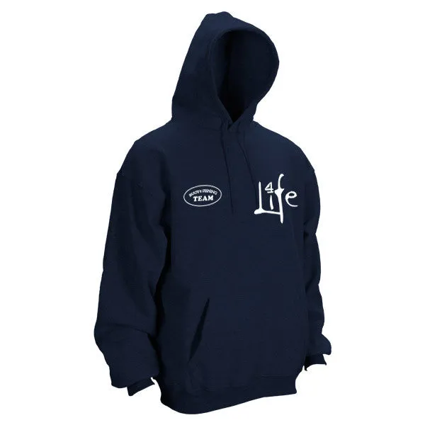 Youth Navy Shark Bite Kids Pullover